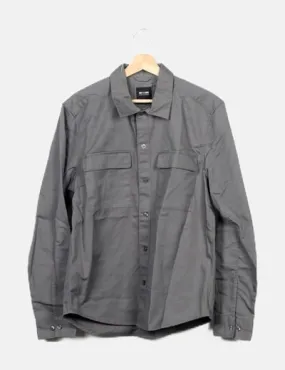 ONLY & SONS Sobrecamisa gris bolsillos