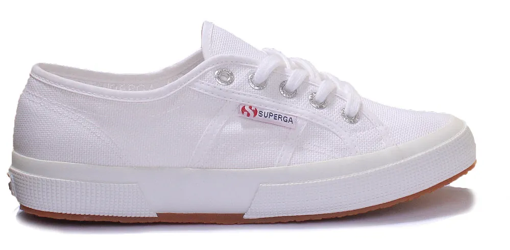 Superga 2750 Cotu Zapatillas clásicas de lona con cordones para mujer en gris