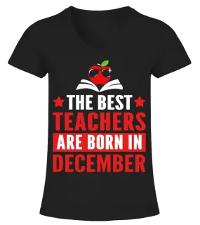 The Best Teacher -  December Camiseta cuello pico Mujer